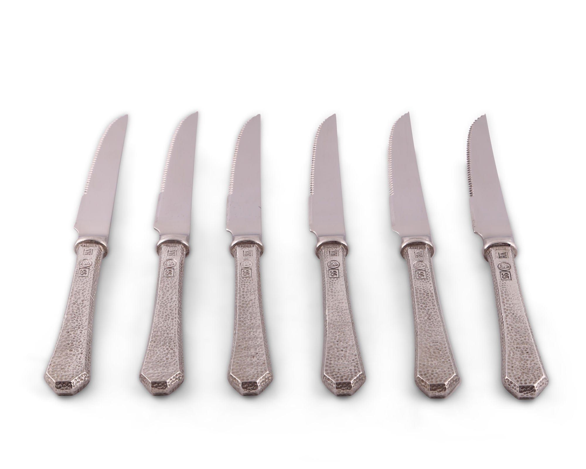 Hammered Steak Knife Set
