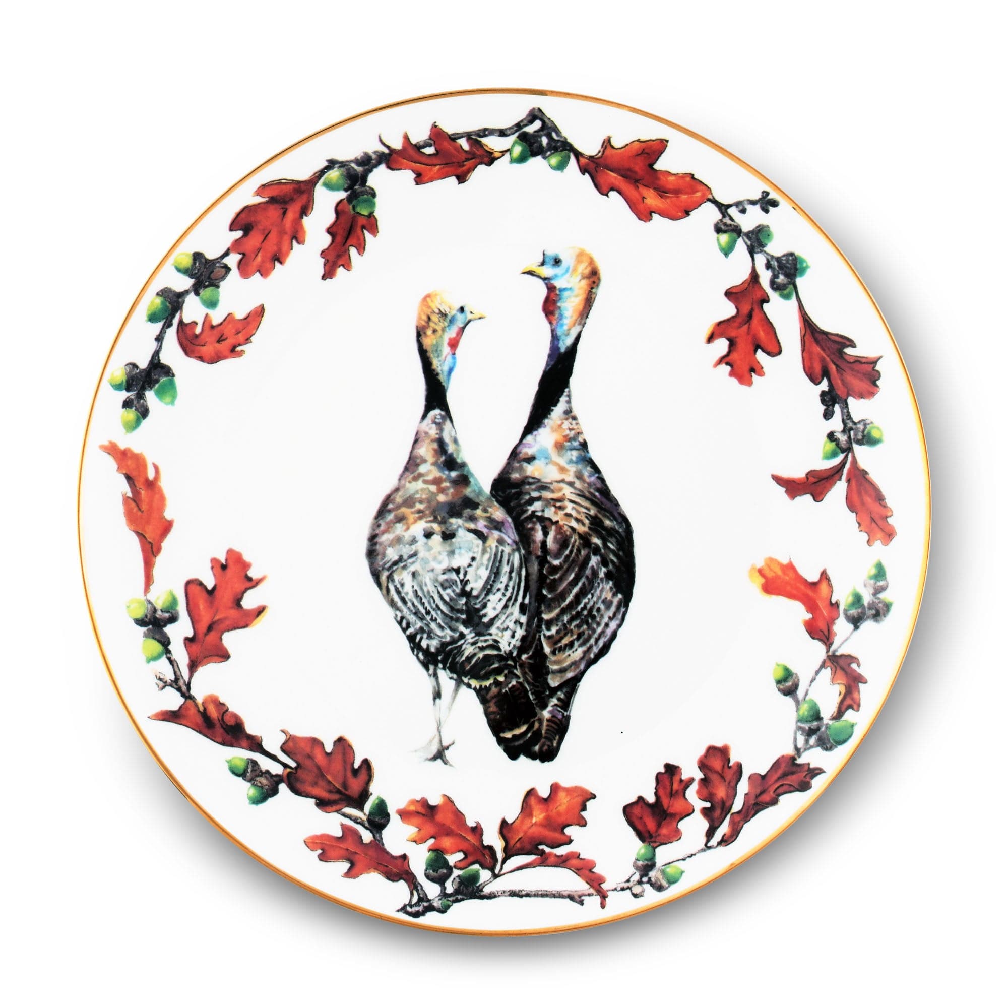 Norwood Narragansett Turkey Bone China Round Dinner Plate