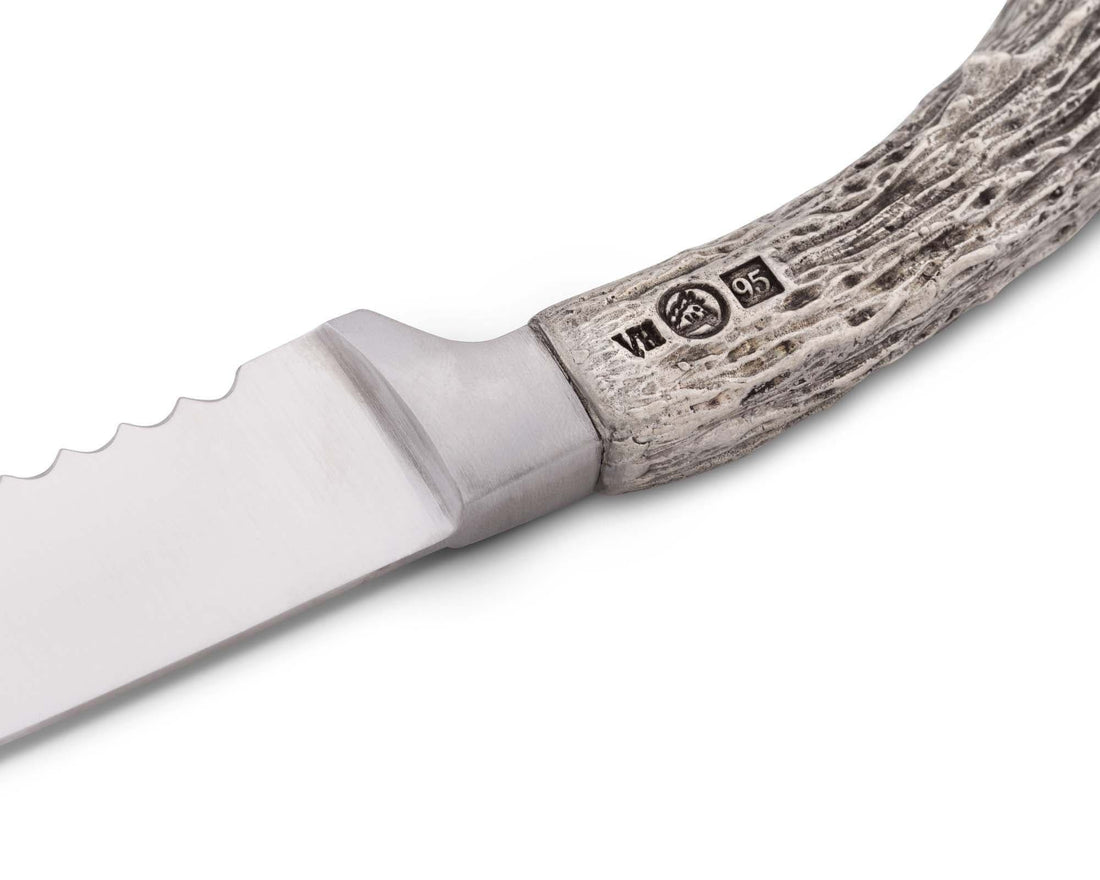Baguette Board with Antler Bread Knife