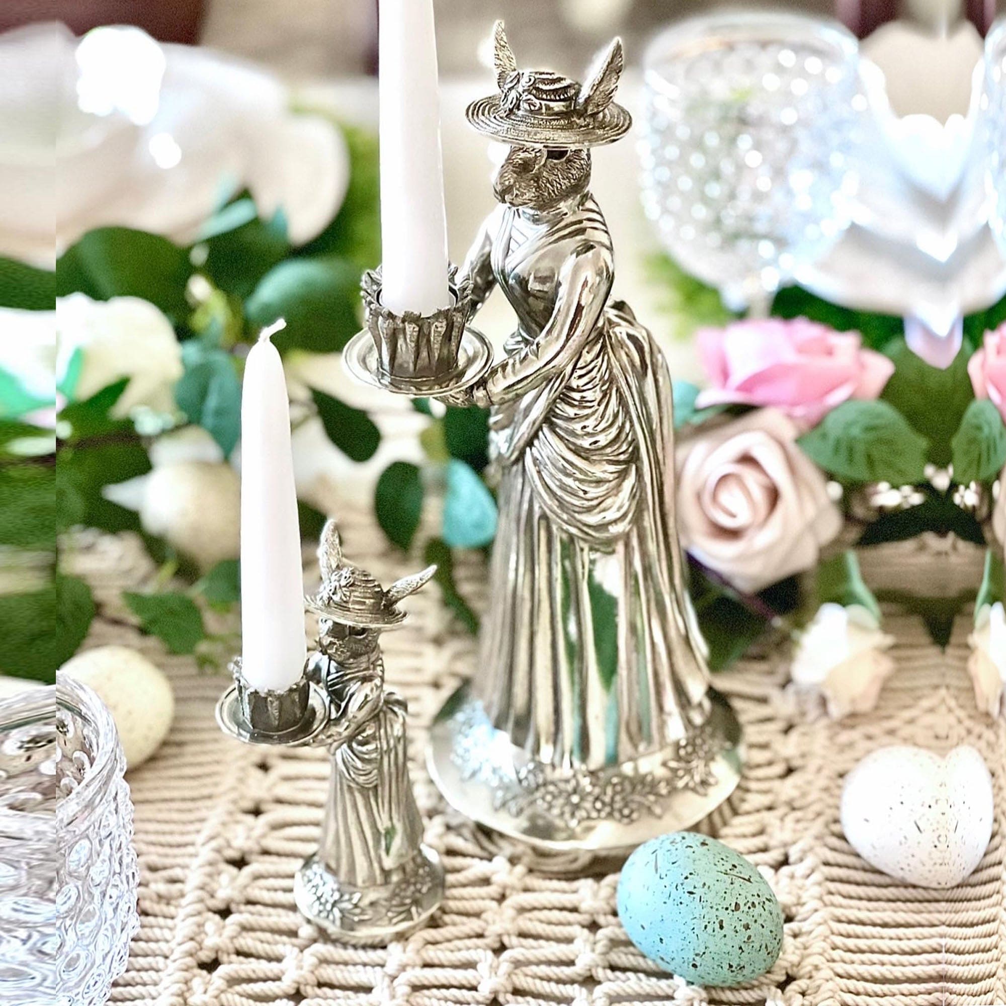 Lady Hare Tall Candlestick