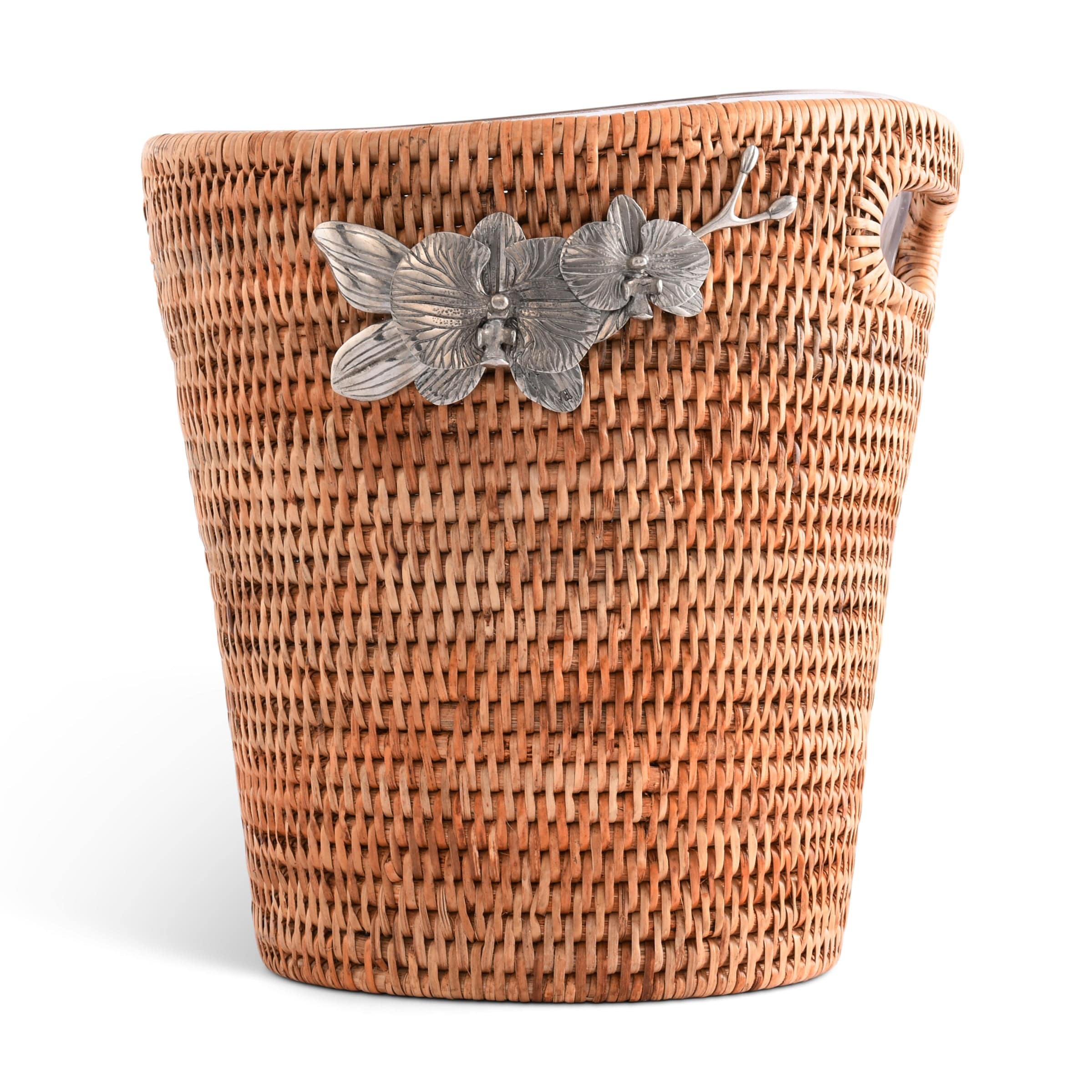 Orchids Hand Woven Wicker Rattan Champagne / Ice Bucket