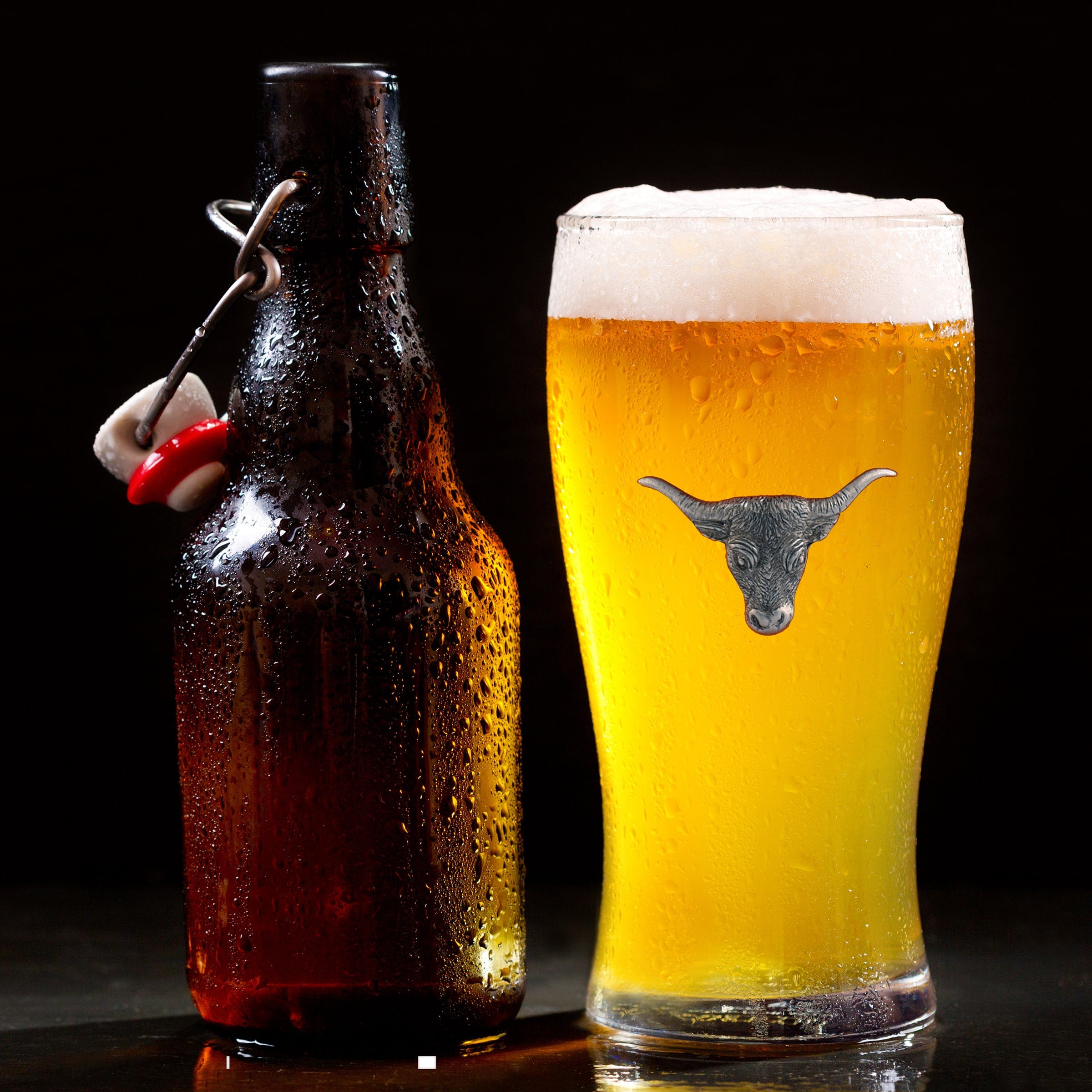Long Horn Beer Glass