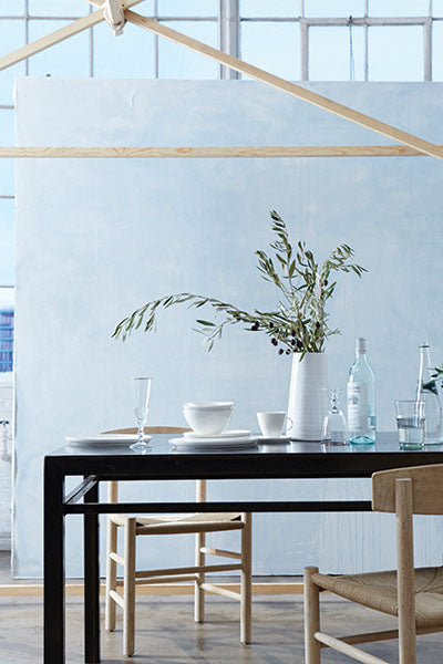 Abbesses Medium Bowl Blue Rim - Set of 4