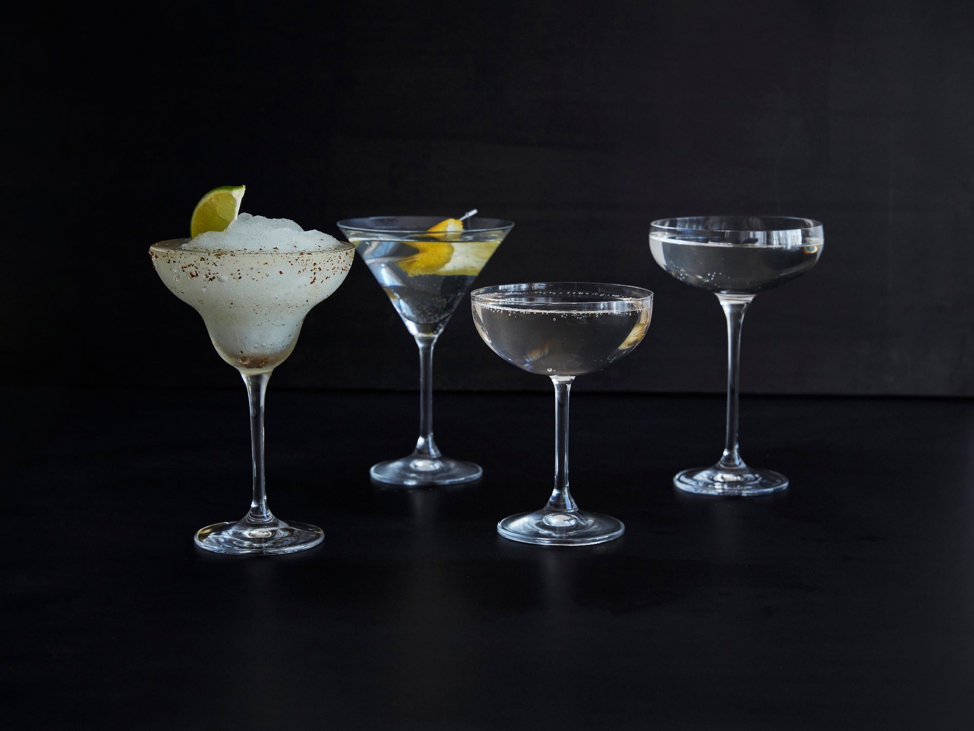 Hand Blown Martini Coupe Glass - Set of 4