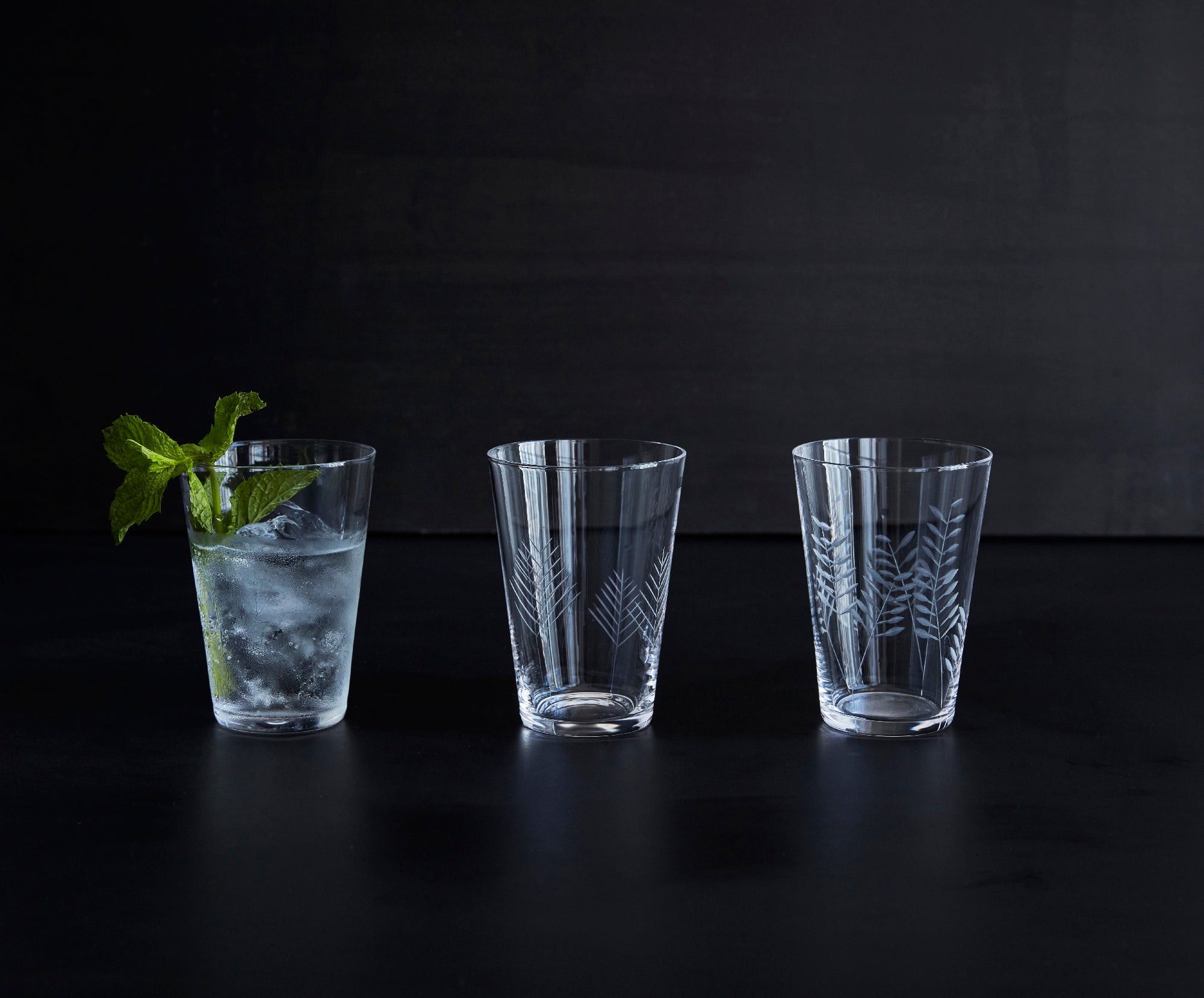 Sienna Etched Champagne Glasses - Set of 6
