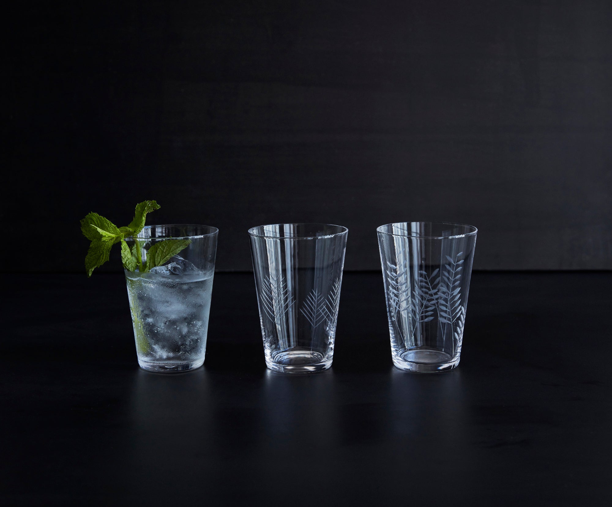 Sienna Etched Champagne Glasses - Set of 6