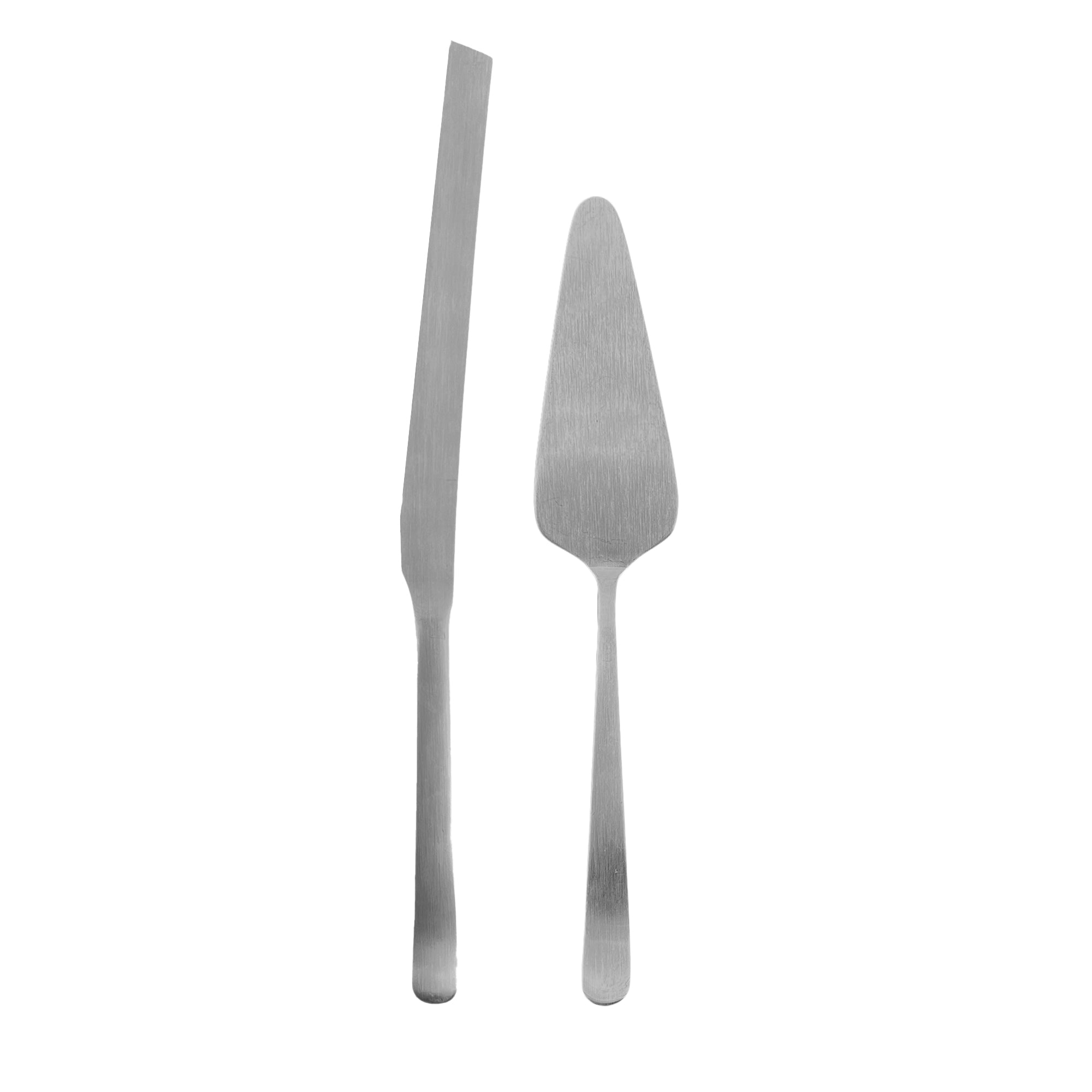 Oslo 2-Piece Cake Service Set in Stainless Steel