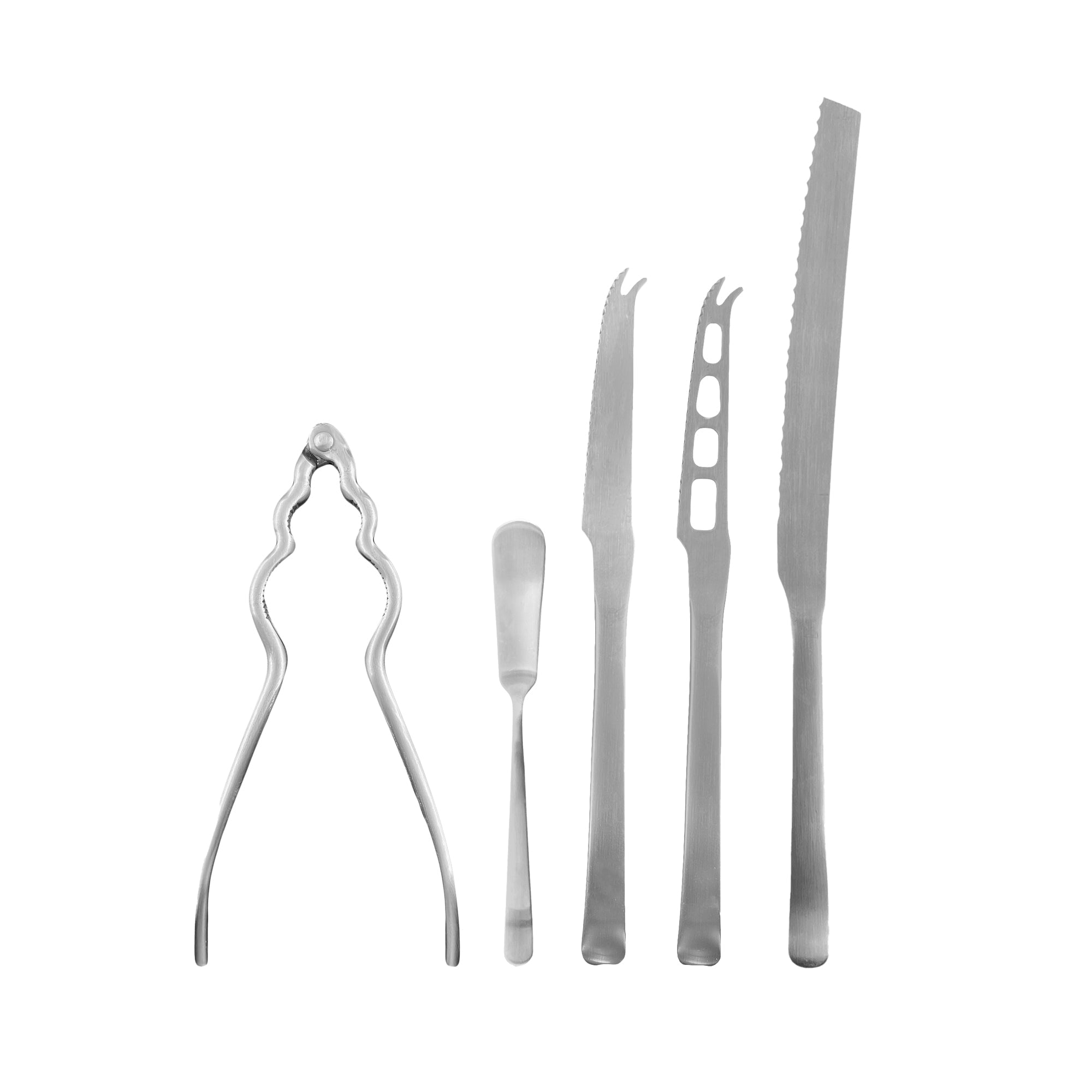 Canvas Classic 5-Piece Appetizer Gift Set in Brushed Stainless Steel