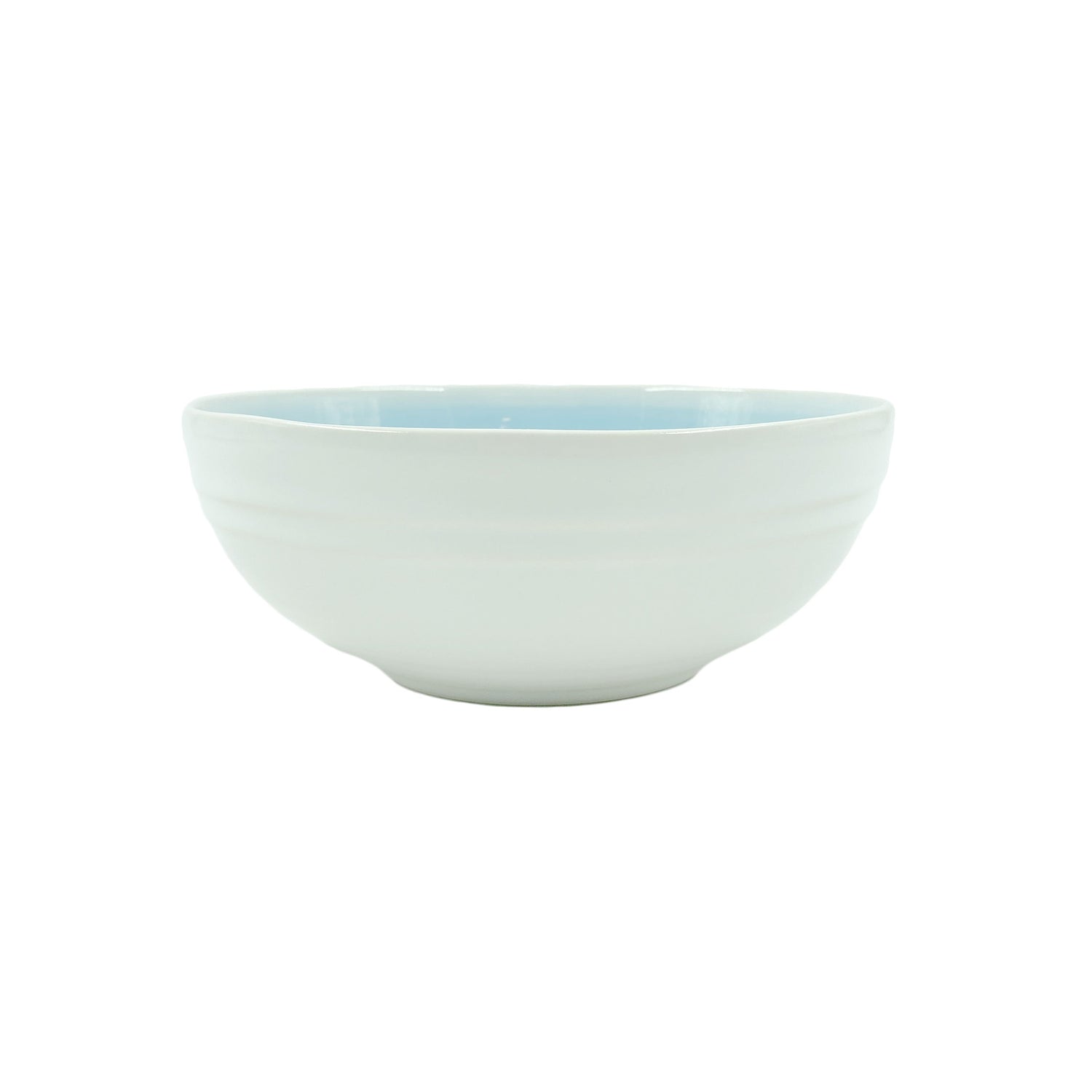 Lines 16-piece Place Setting- White/Blue