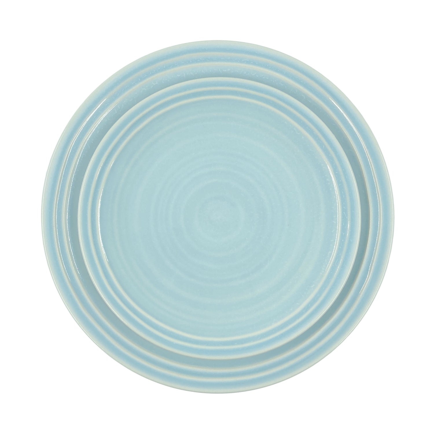 Lines 16-piece Place Setting- White/Blue