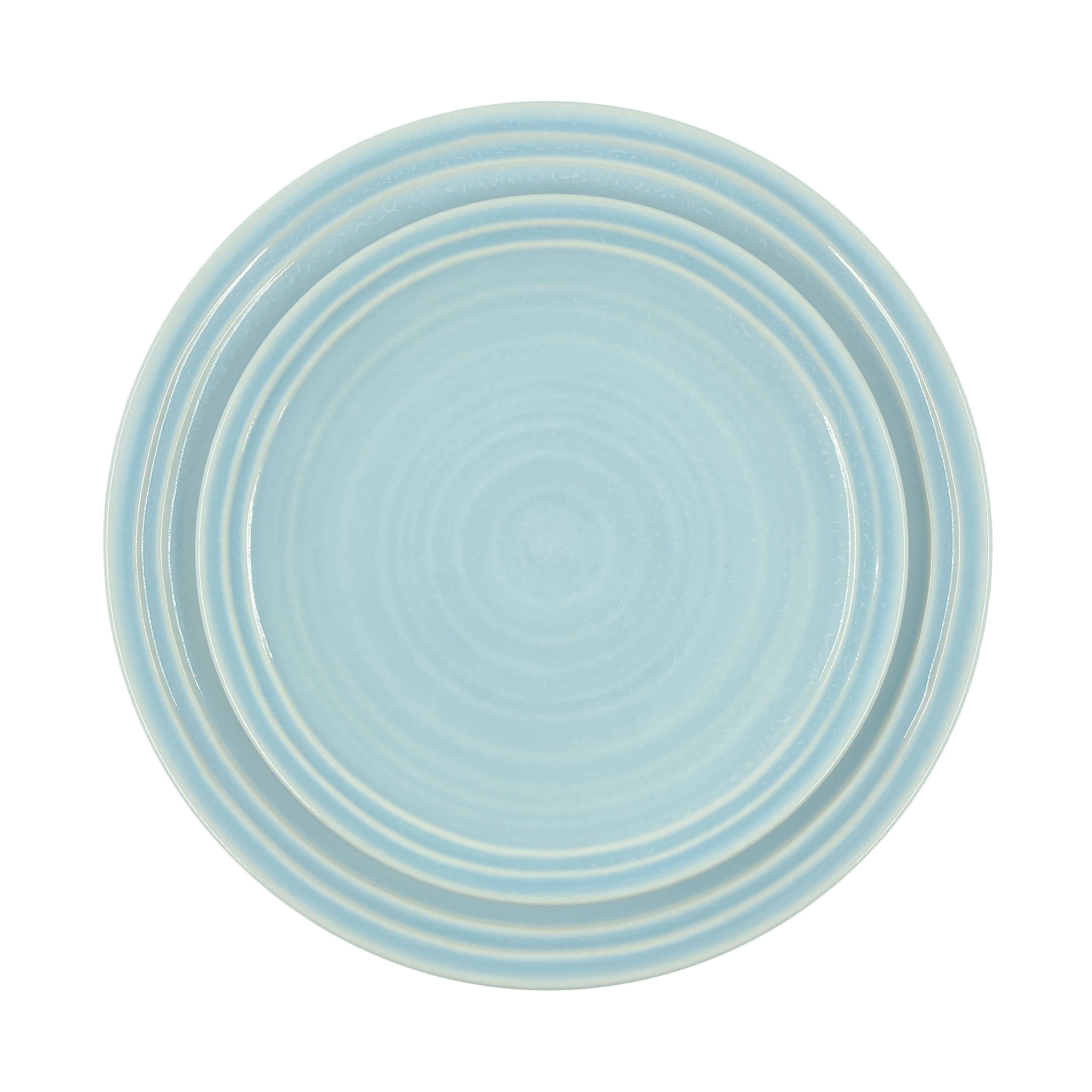 Lines 16-piece Place Setting- White/Blue