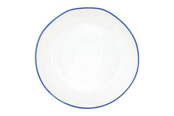 Abbesses Pasta Bowl Blue Rim - Set of 4