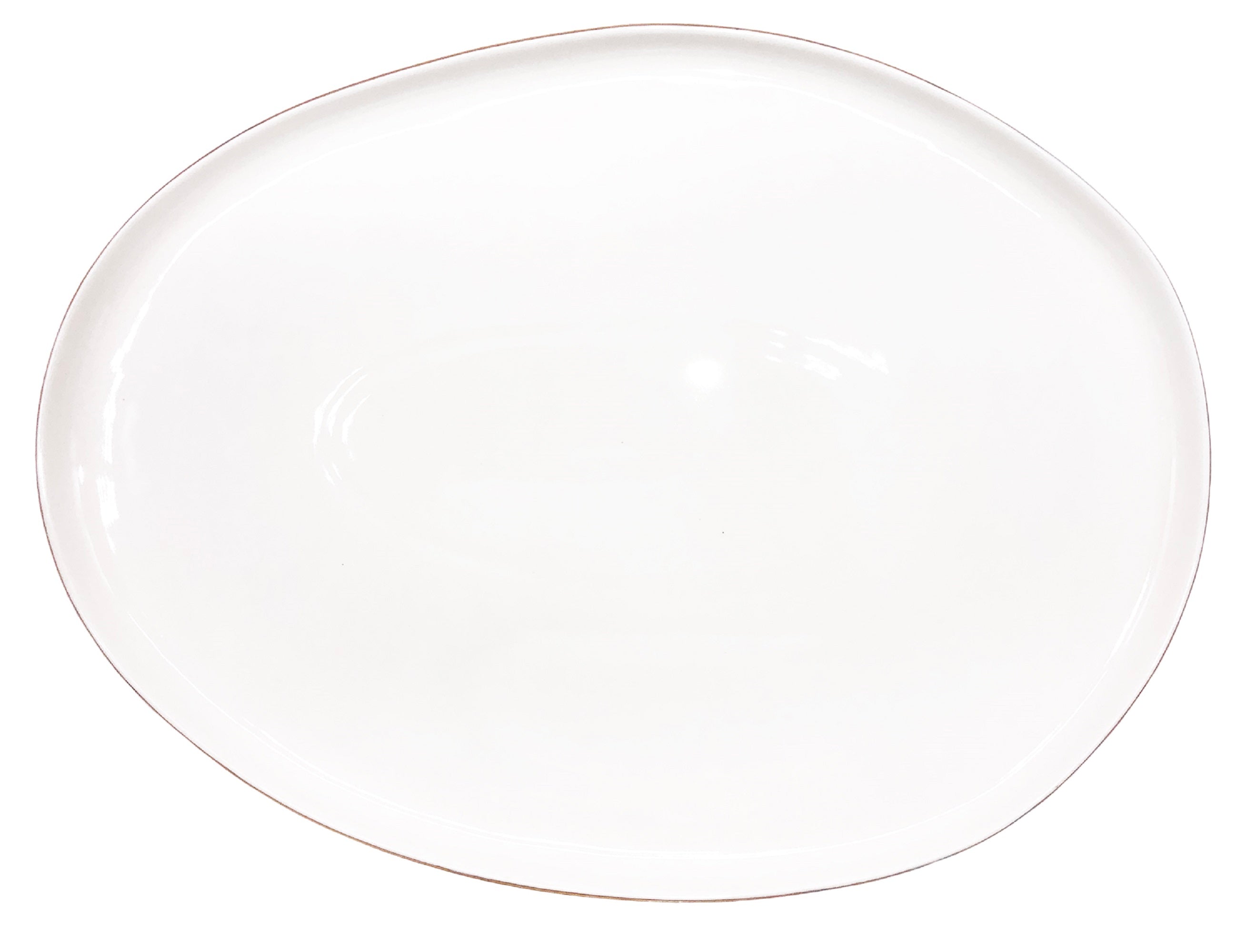 Abbesses Small Platter Gold Rim