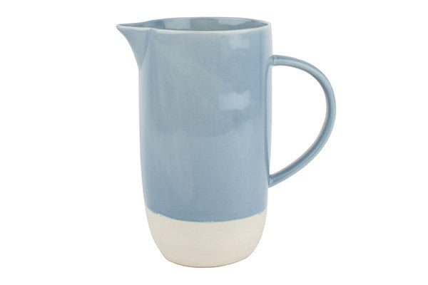 Shell Bisque Pitcher Blue