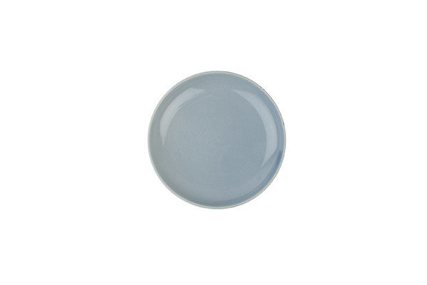 Shell Bisque Tidbit Plate Blue - Set of 4