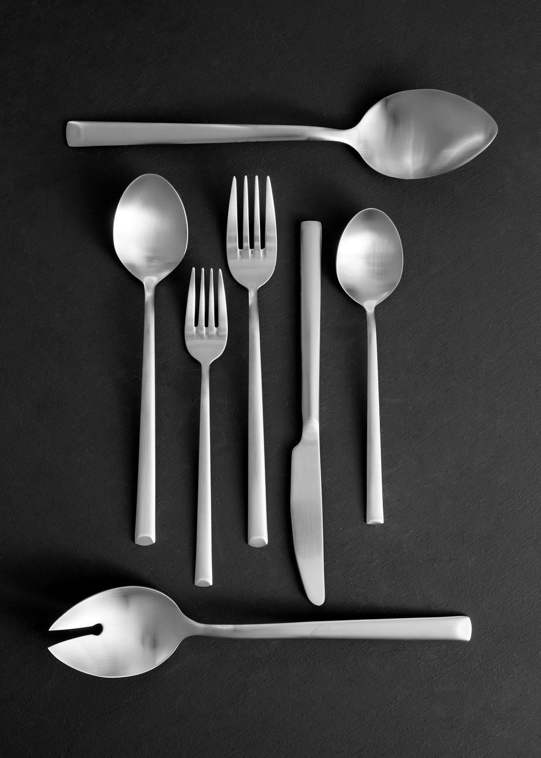 Ellsworth 2-Piece Serving Spoon Set in Brushed Stainless Steel