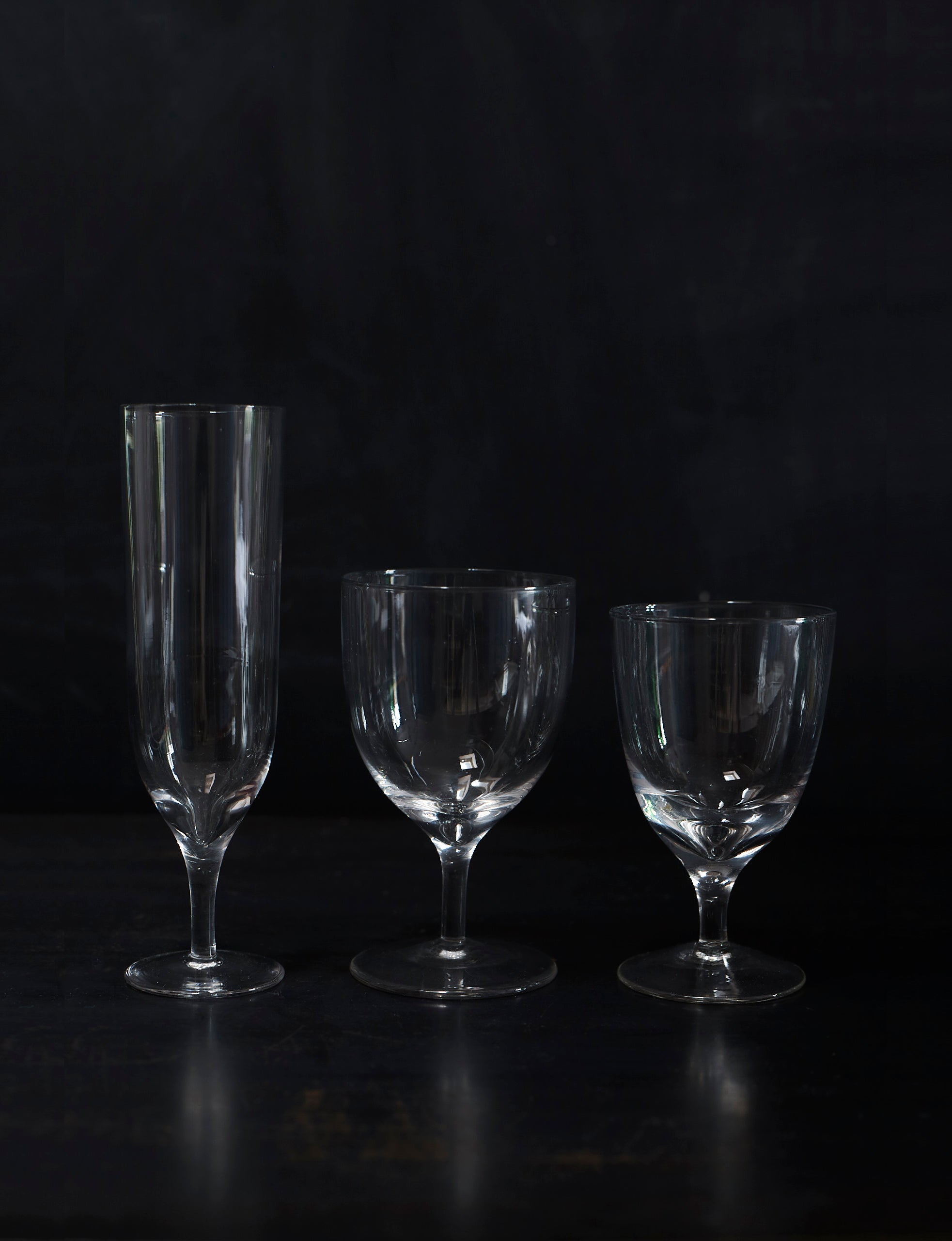 Amwell Champagne Glass in Clear- Set of 4