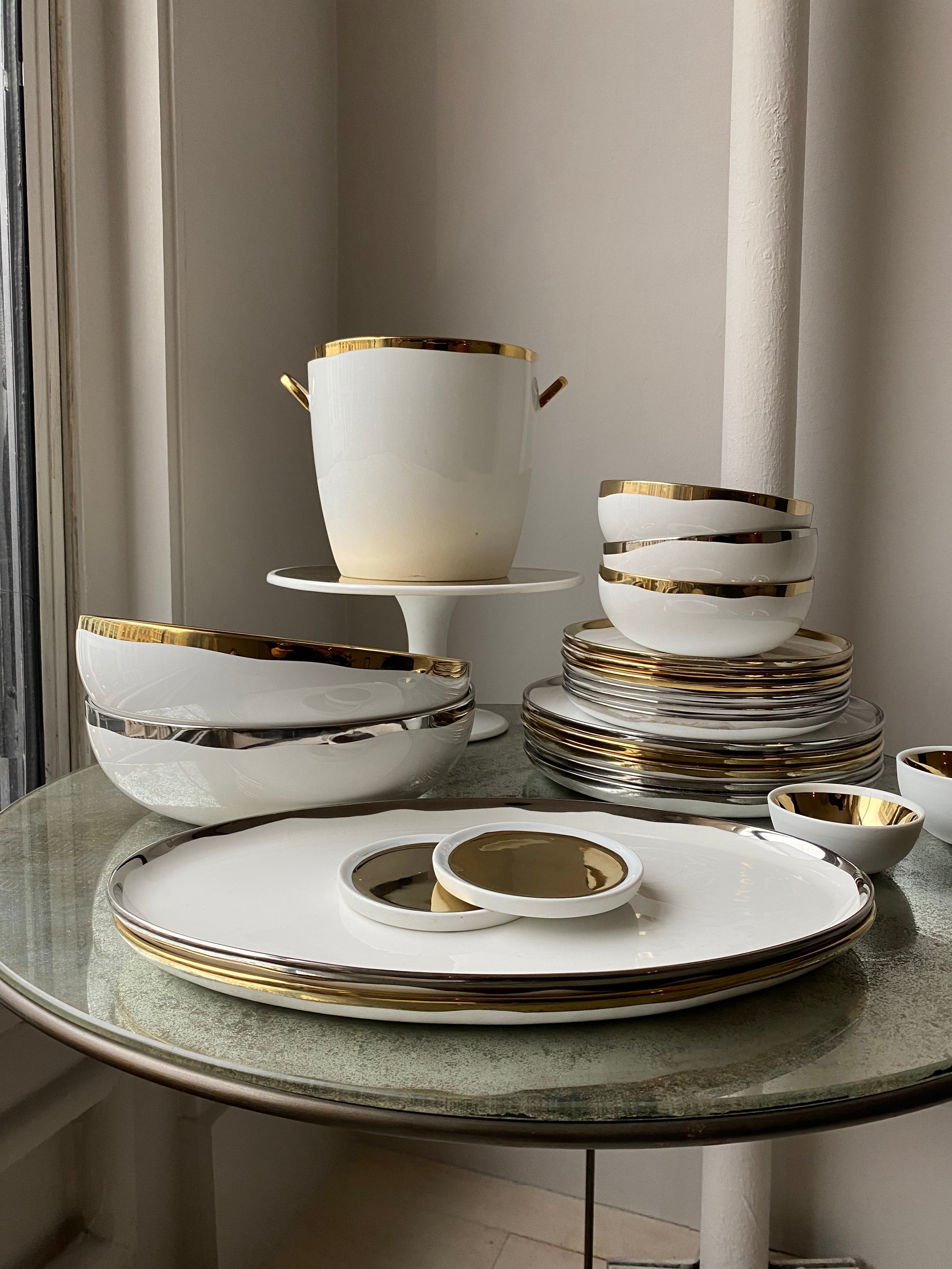 Dauville Platter in Gold