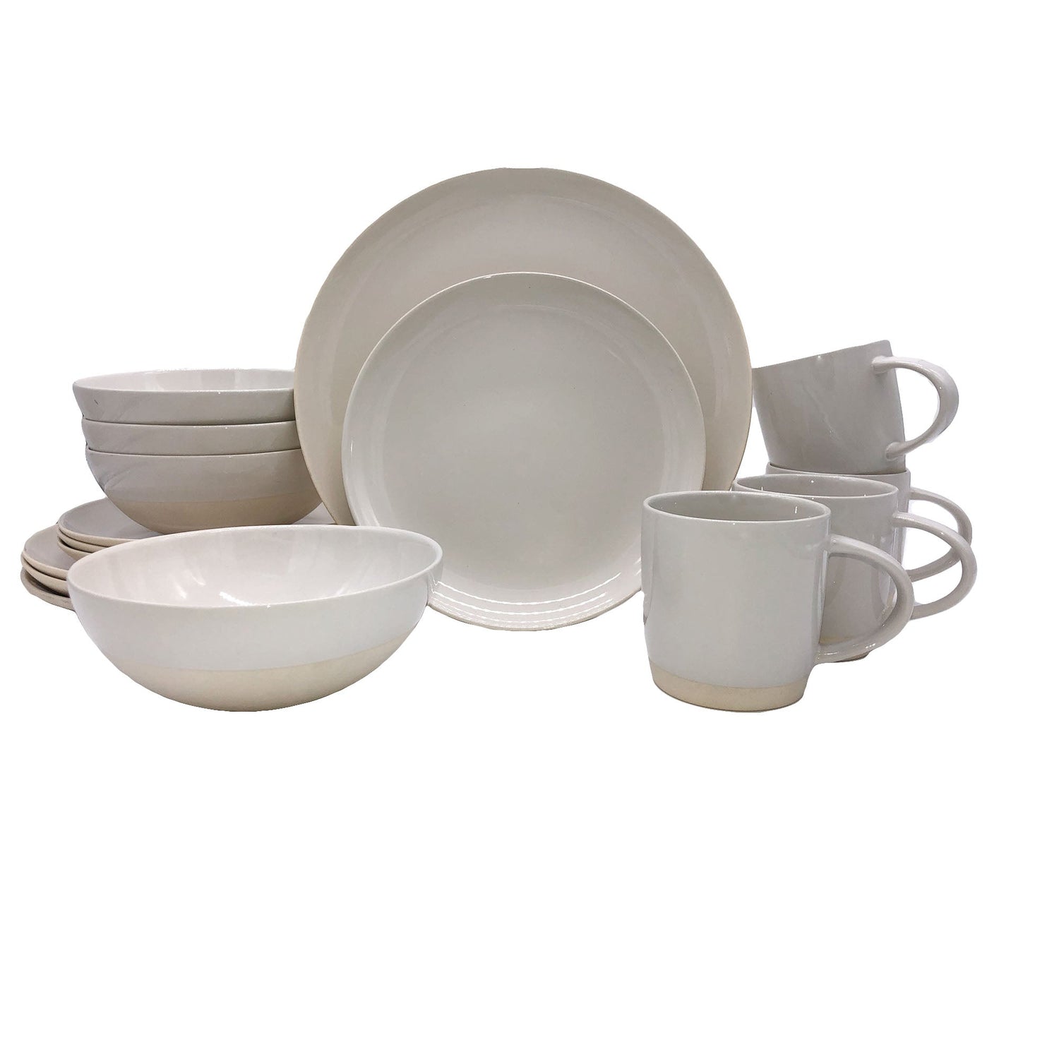 Shell Bisque 16-piece place setting - White