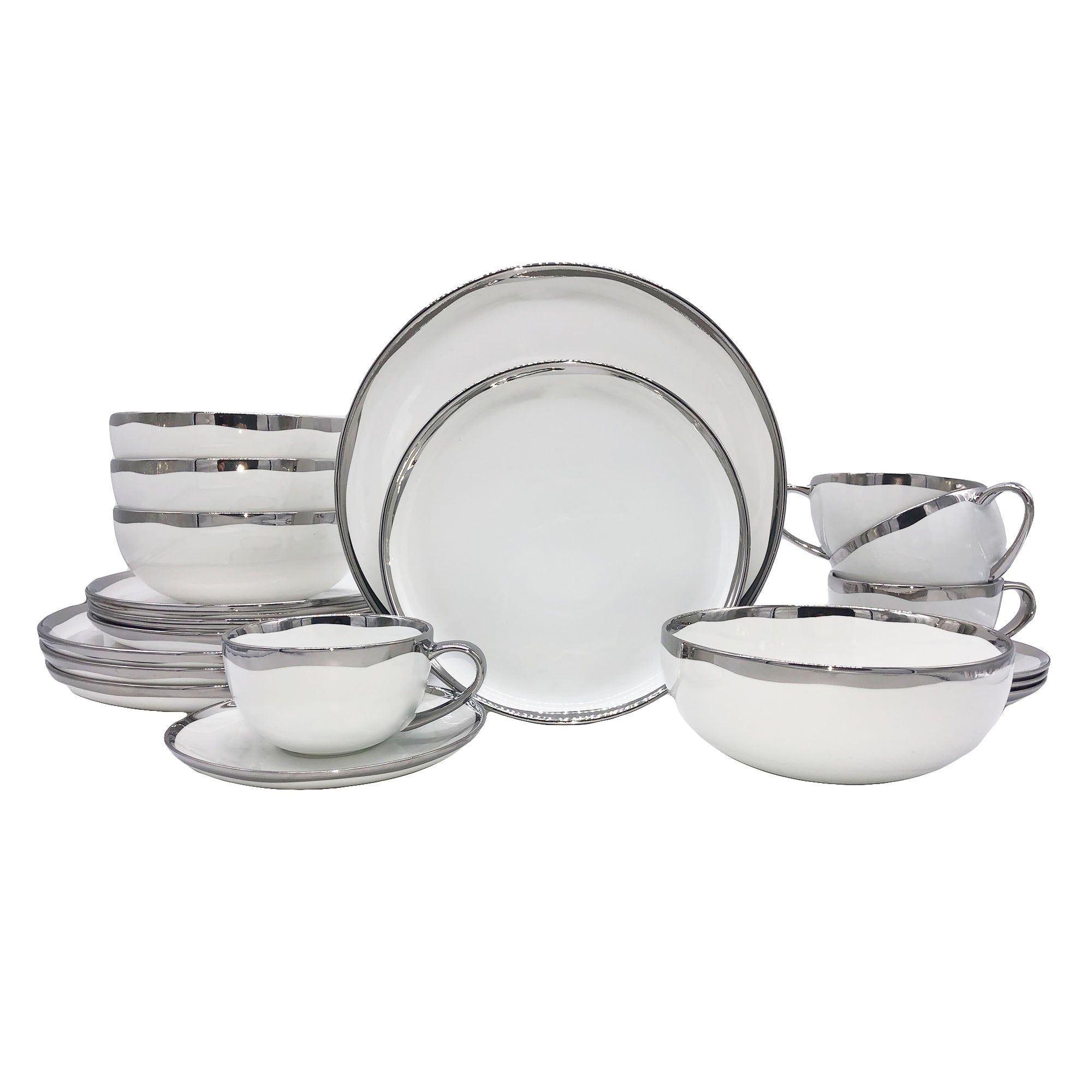 Dauville 20-Piece Service for 4 - Platinum