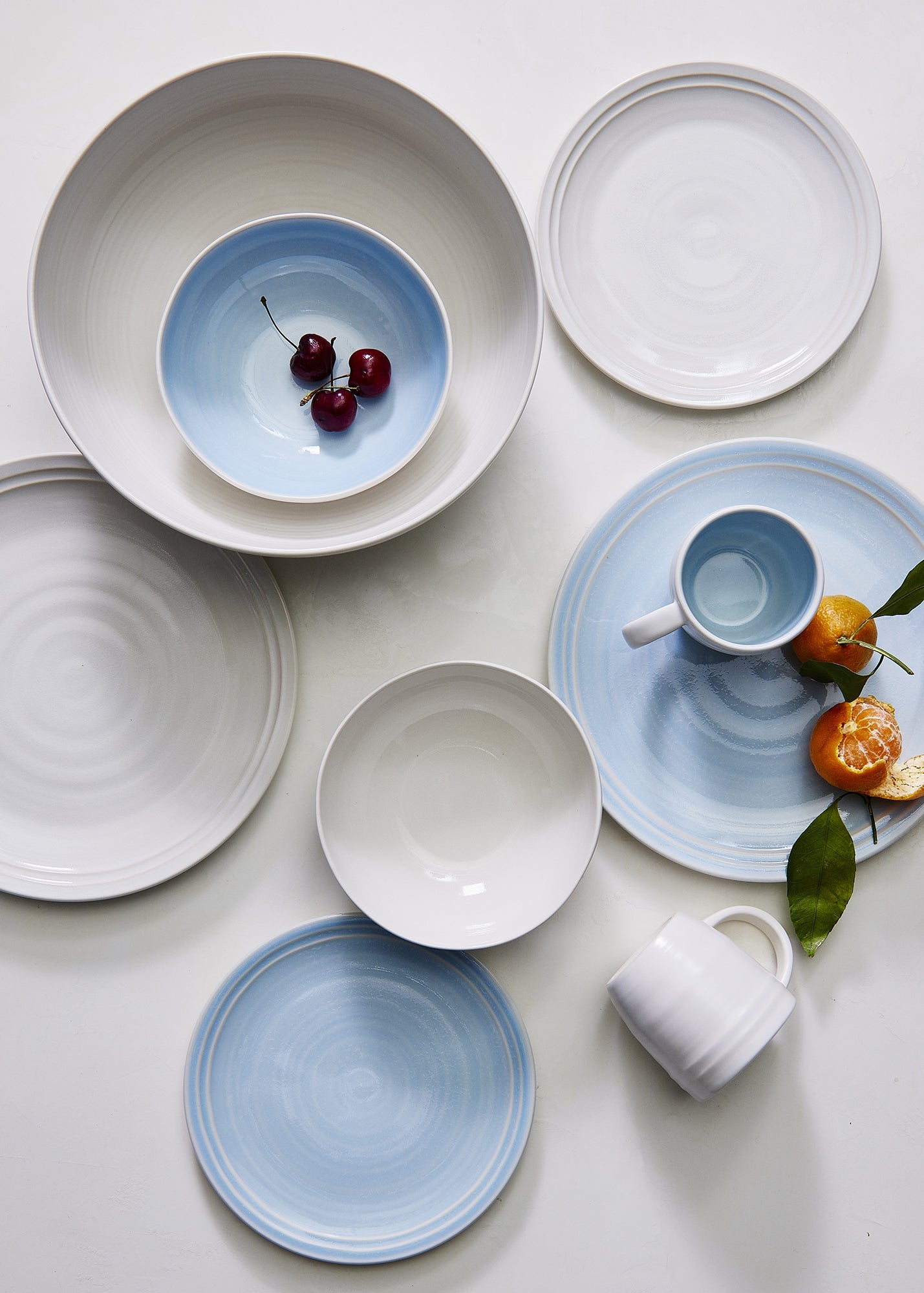 Lines 16-piece place setting - White/White