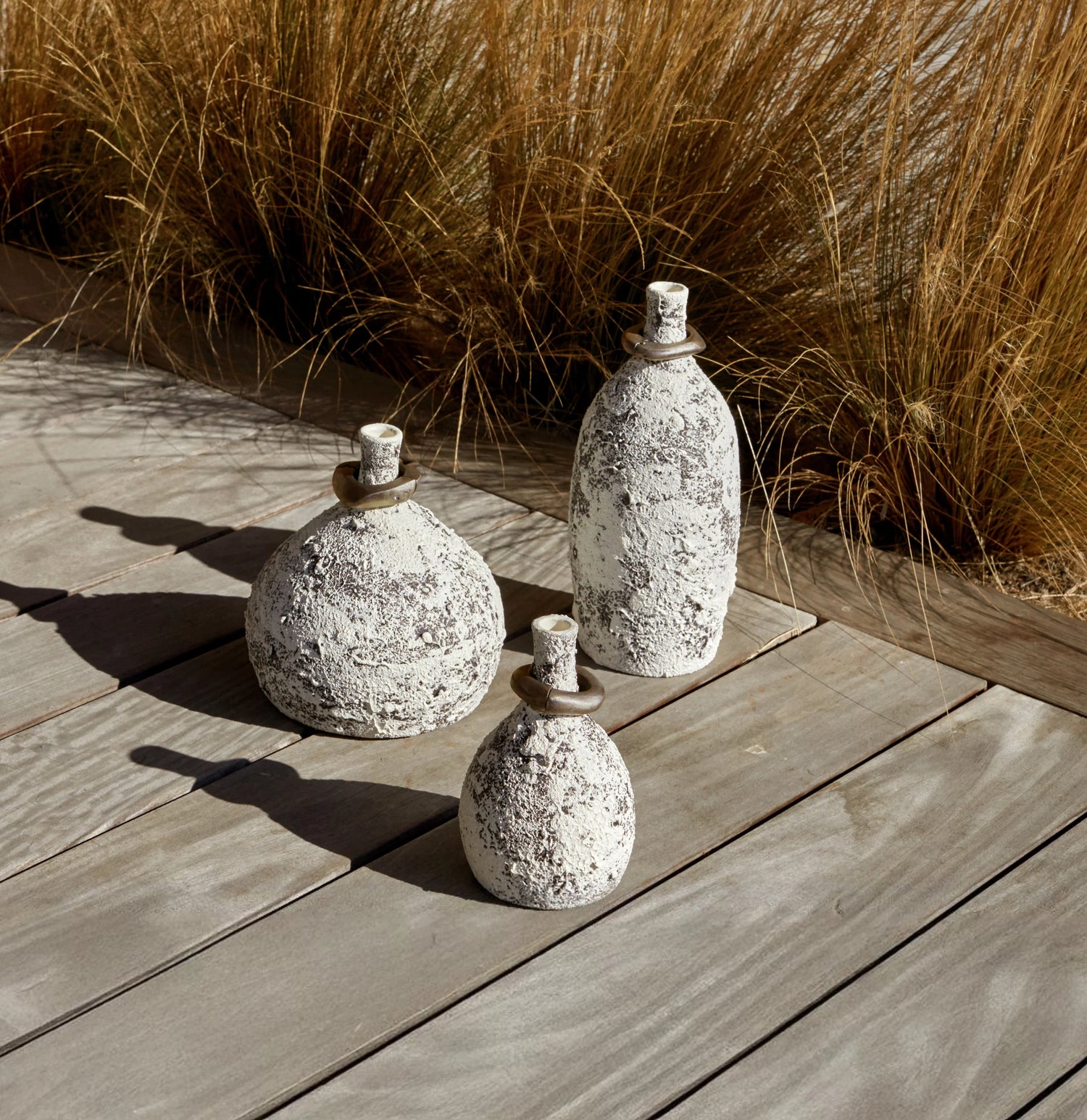 Mona Vessels with Brass Rings