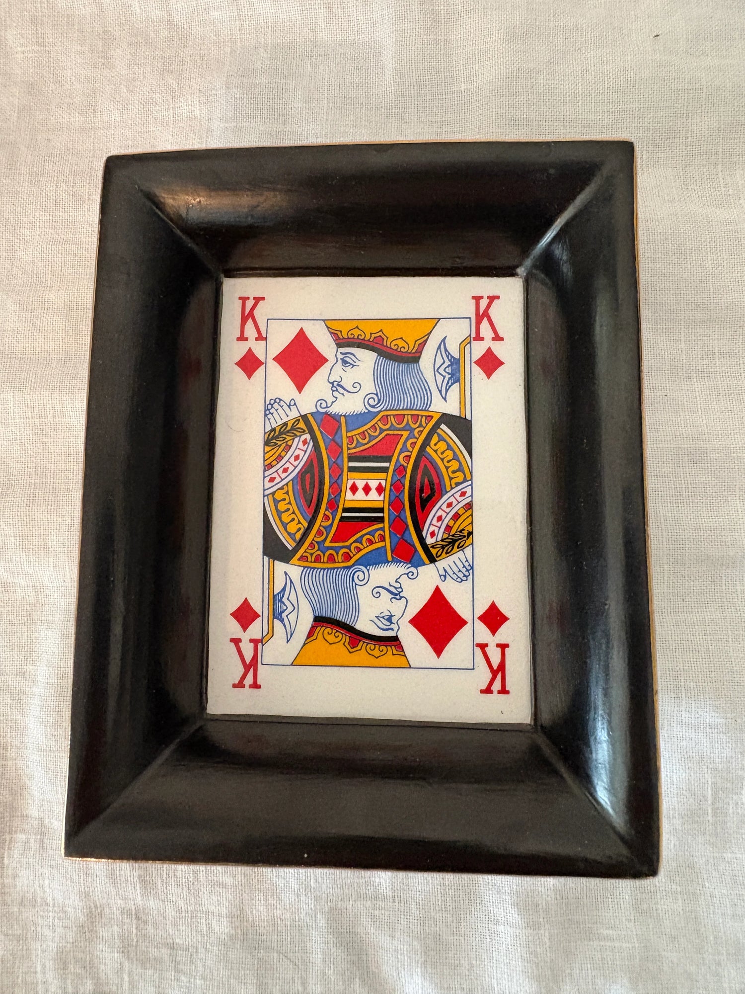 GUCCI 1980’s King of Diamonds Ceramic Trinket Dish