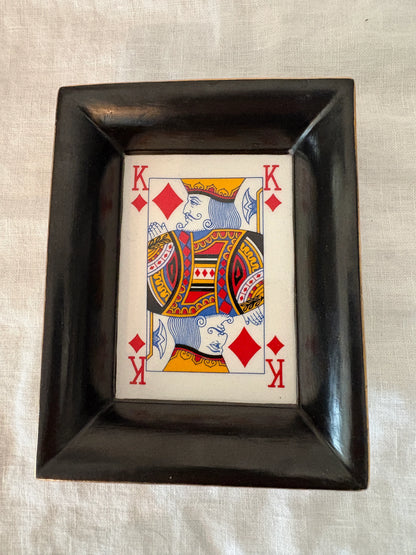 GUCCI 1980’s King of Diamonds Ceramic Trinket Dish