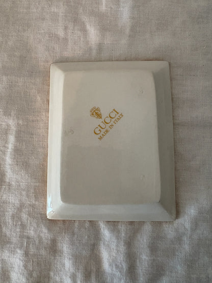 GUCCI 1980’s King of Diamonds Ceramic Trinket Dish