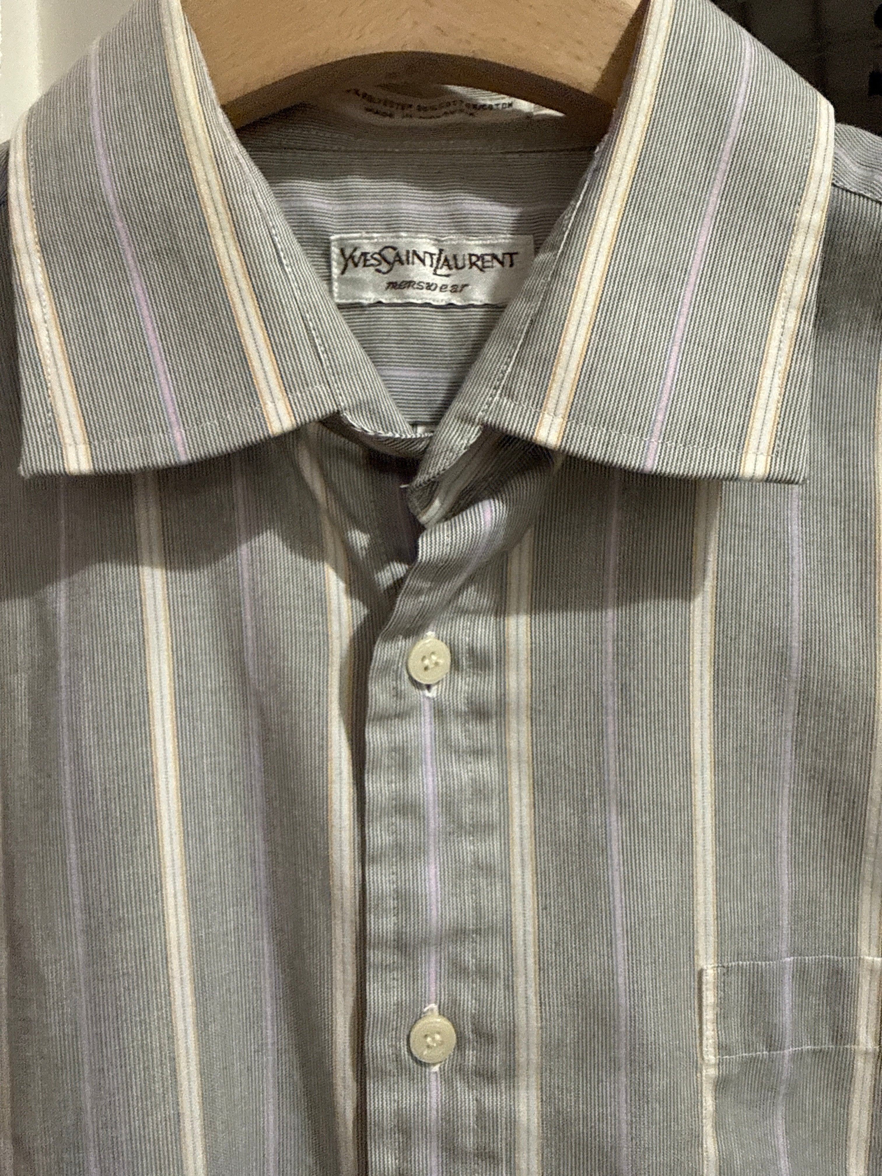 Vintage YSL Striped Dress Shirt
