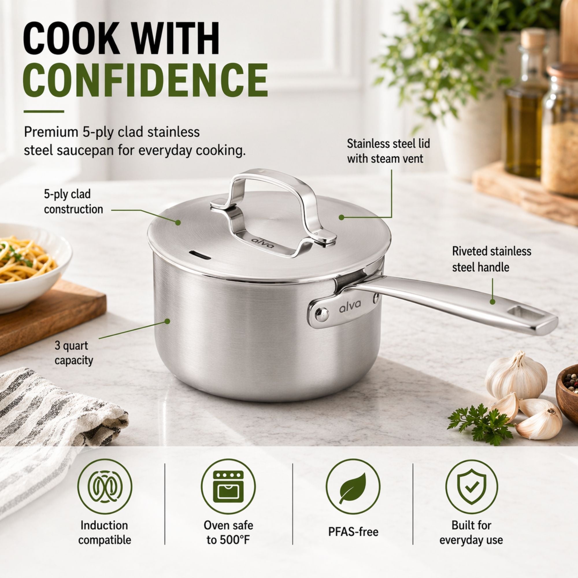 5-Ply Stainless Steel Set