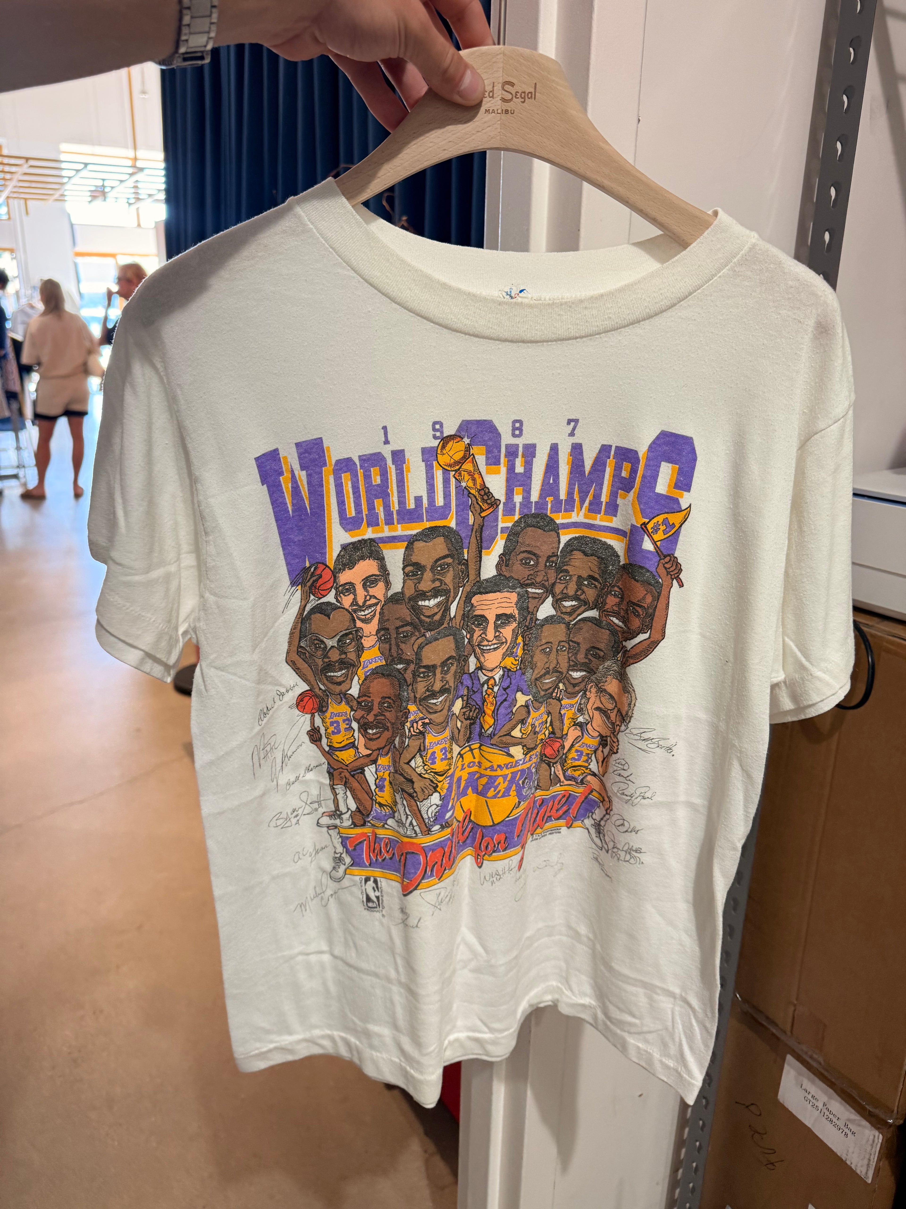 1987 Lakers NBA Finals Championship Roster Tee