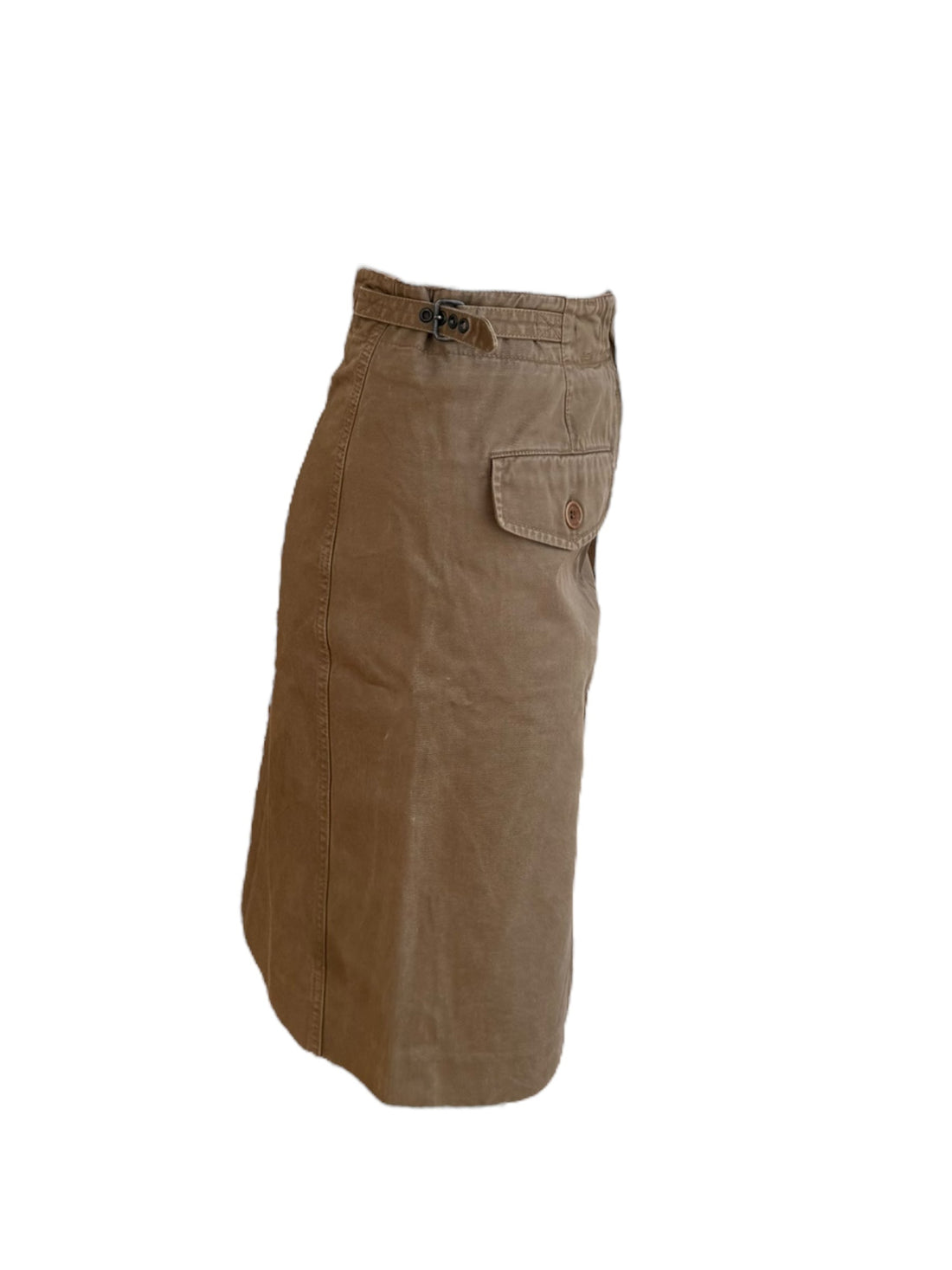 Prada Military Zip Skirt