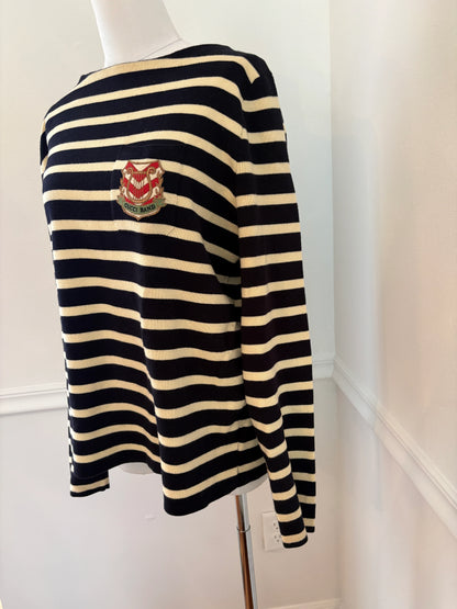 GUCCI Men’s Striped Cotton Band Knit Shirt