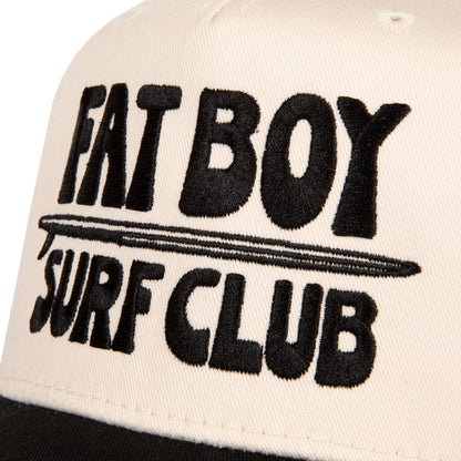 Apres Surf Embroidered Hat - Black &amp; Natural