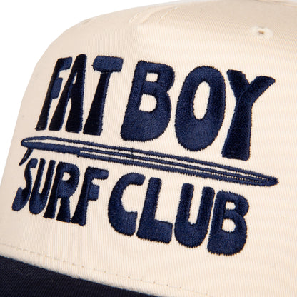 Apres Surf Embroidered Hat - Navy &amp; Natural