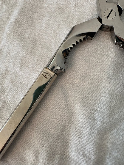 GUCCI 1980’s Vintage Two Tone Silver and Gold Horse Bit Nut Cracker