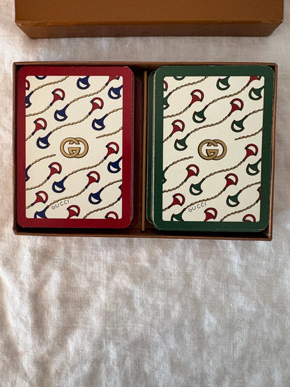 GUCCI 1980’s Vintage Poker Playing Cards in Box