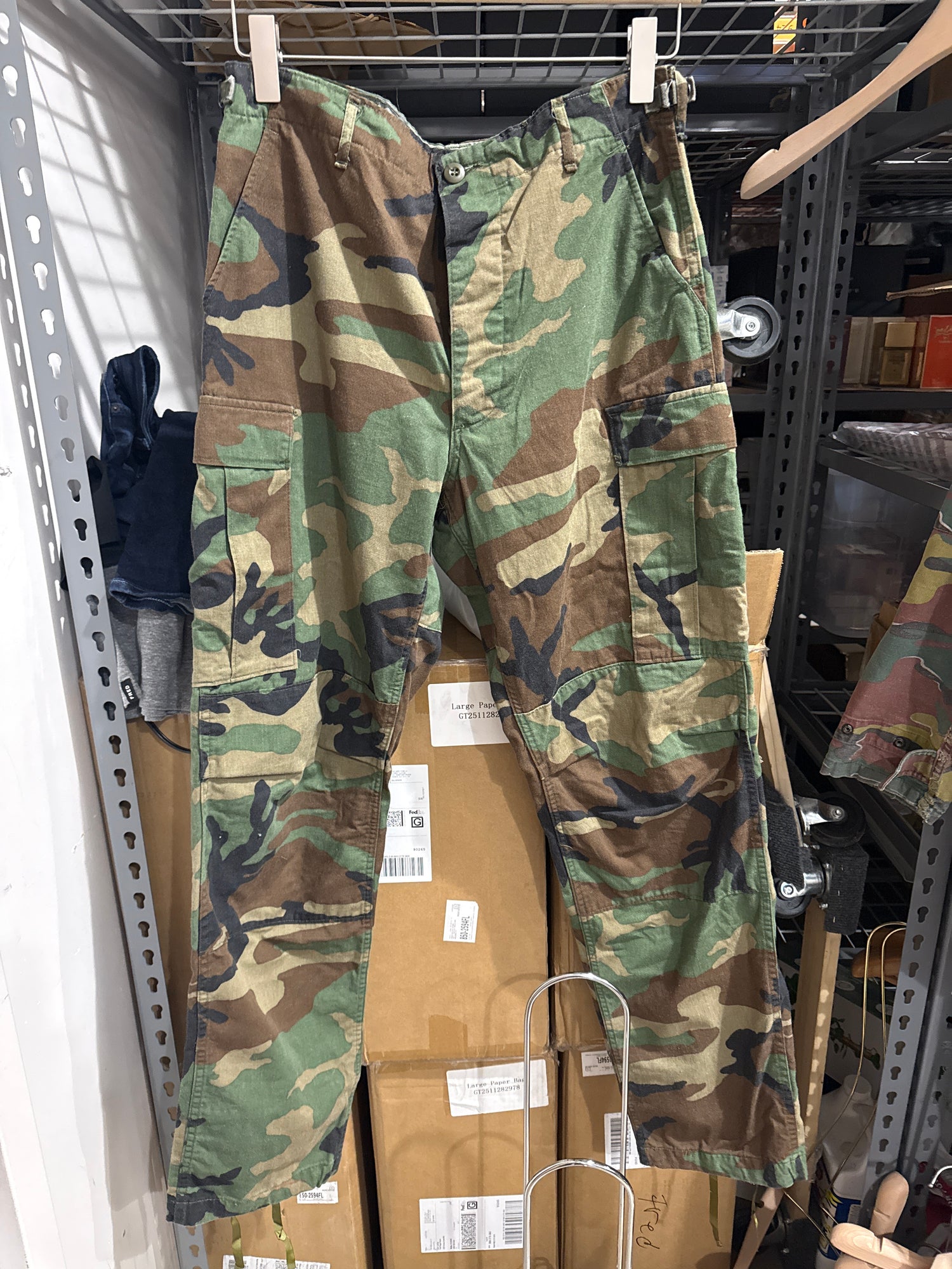 U.S. Military Woodland Camo Cargos