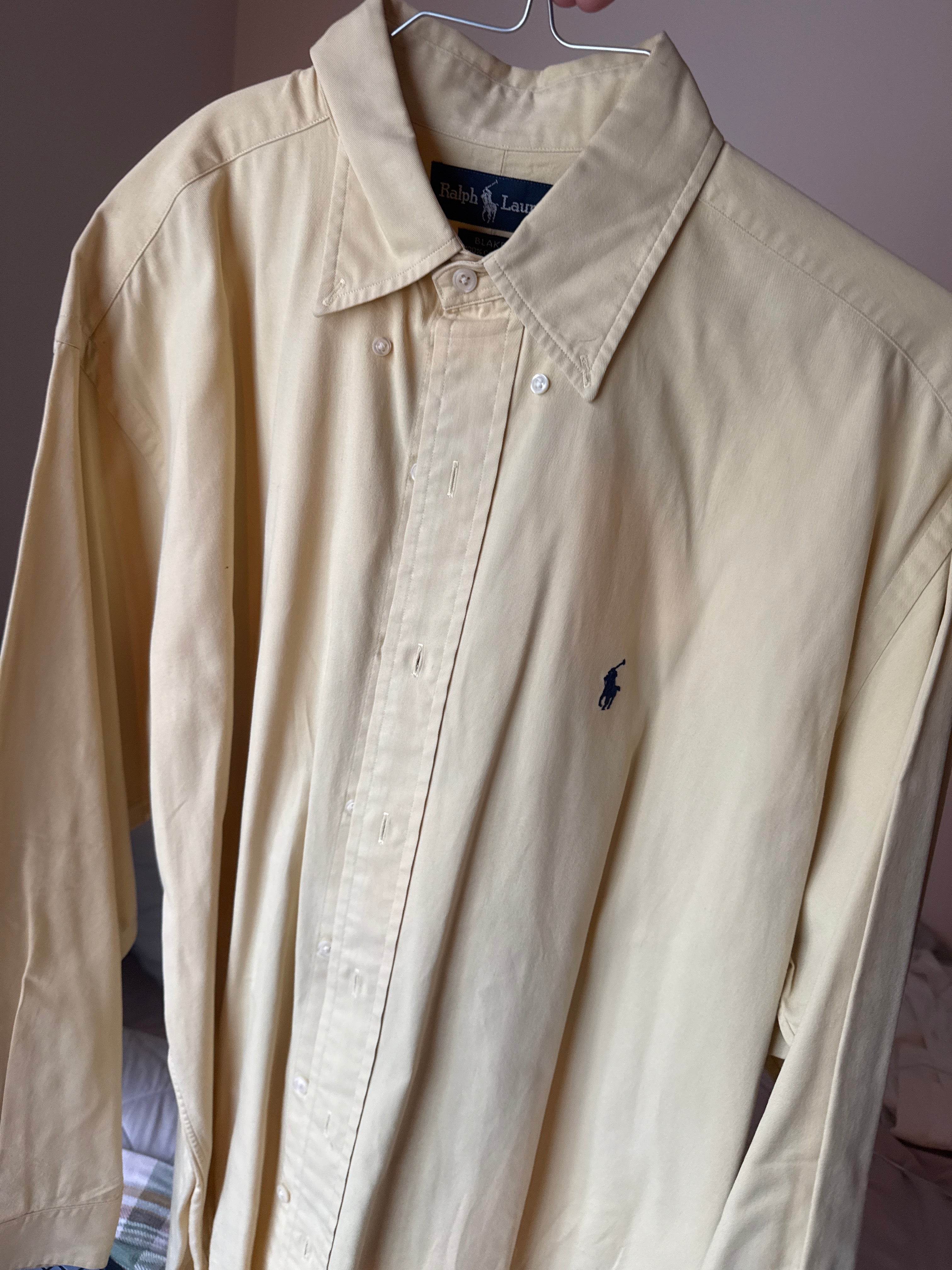 90’s Ralph Lauren Light Yellow Blake Shirt