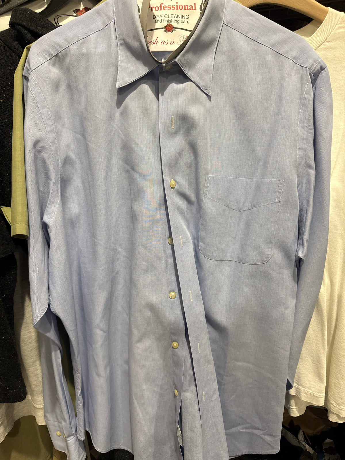 90’s Ralph Lauren Blue Dress Shirt