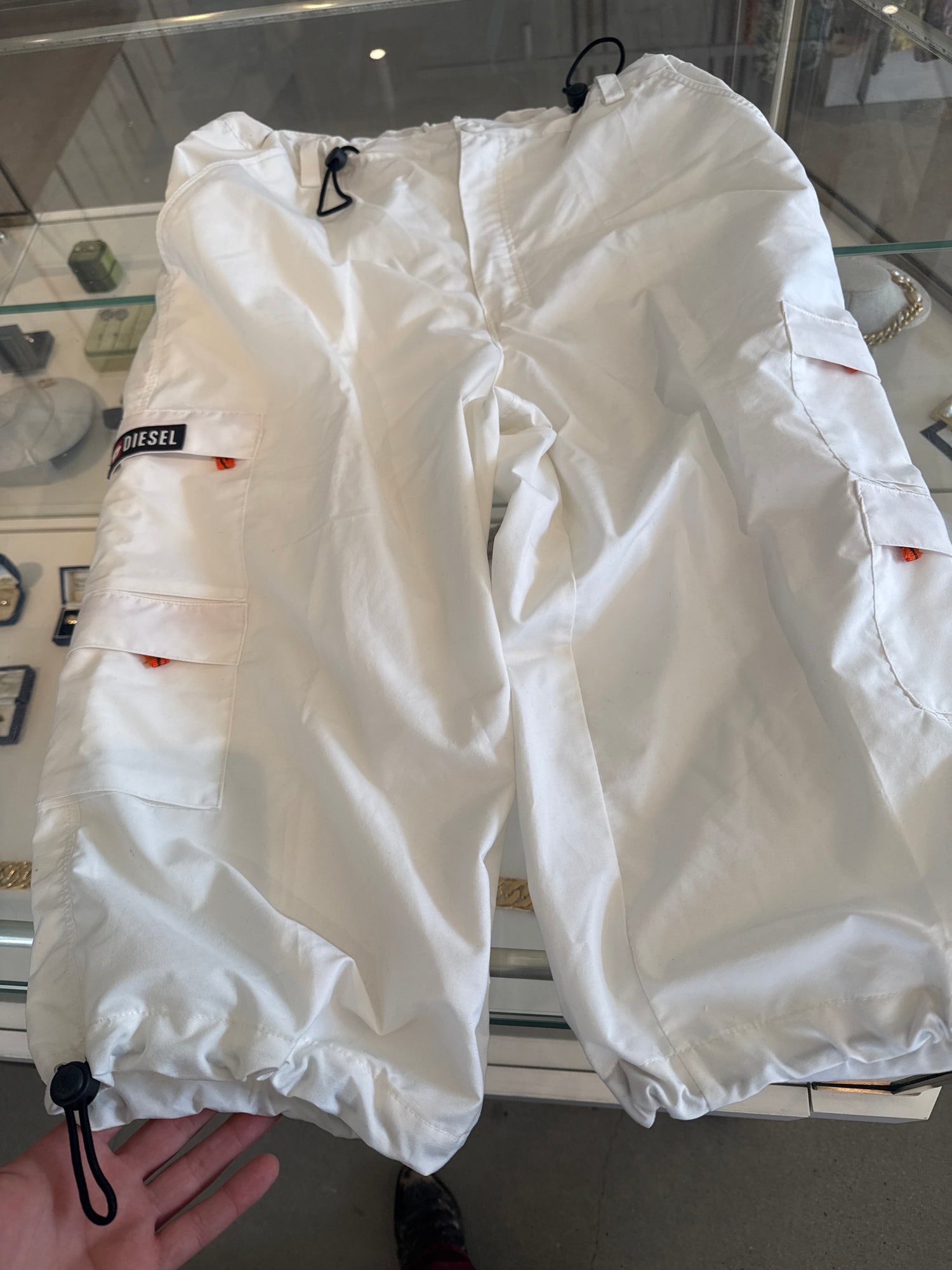 Diesel White Capris