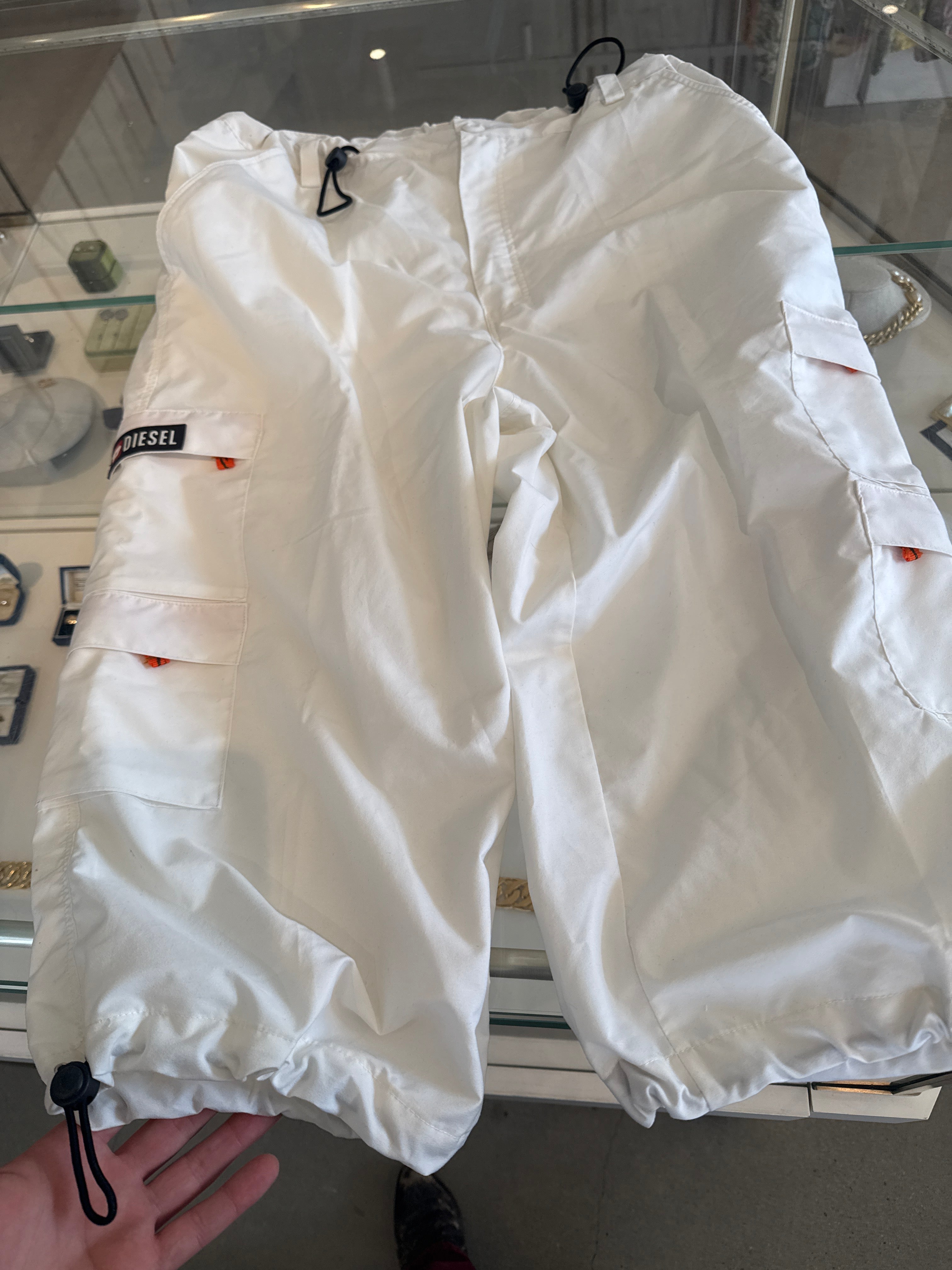 Diesel White Capris