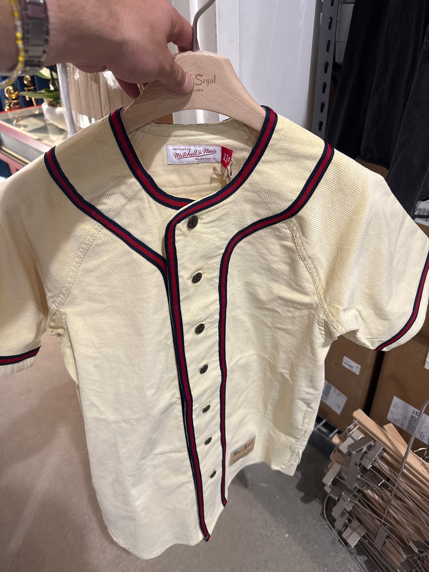 Fred Segal “61” Corduroy Baseball Jersey