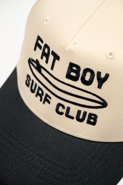The Nose Rider Embroidered Hat - Black &amp; Natural