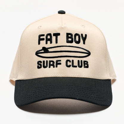 The Nose Rider Embroidered Hat - Black &amp; Natural