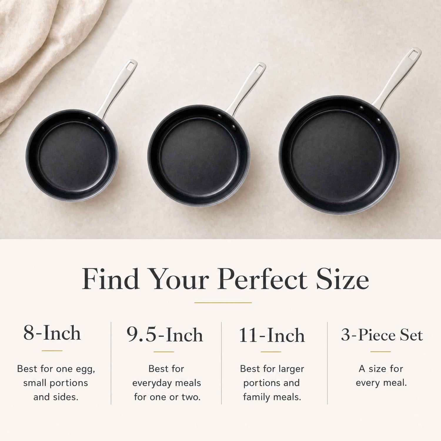 5-Ply Nonstick Stainless Steel Frying Pan