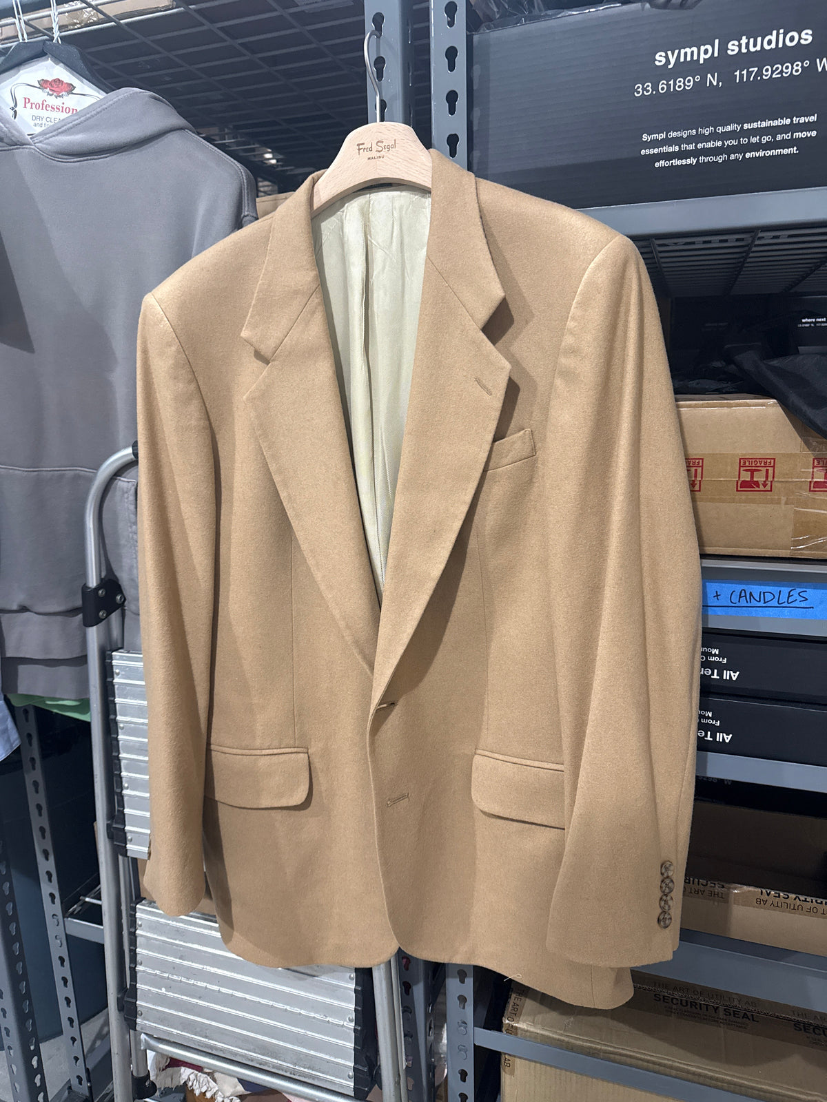 1980’s Oscar De La Renta Camel Hair Blazer