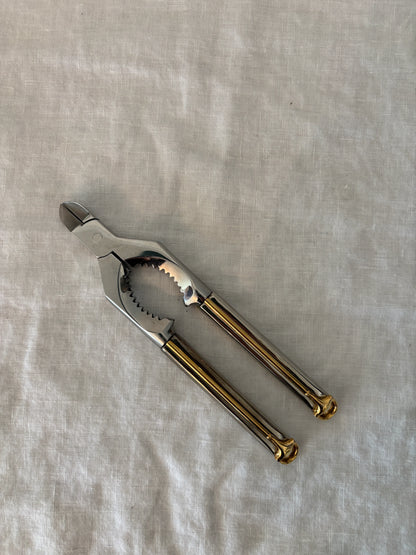 GUCCI 1980’s Vintage Two Tone Silver and Gold Horse Bit Nut Cracker