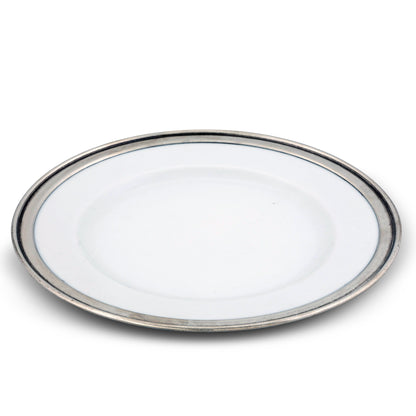 Classic Pewter Rim Dinner Plate